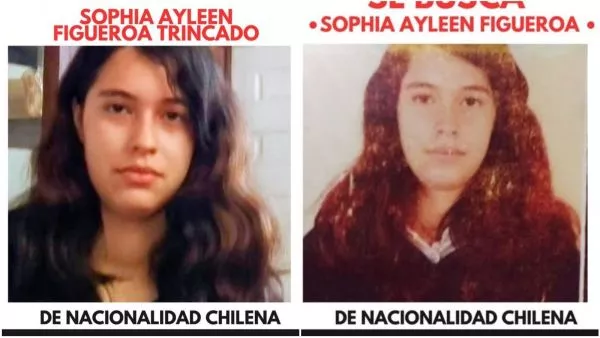 Sophia Figueroa, adolescente que se fue a Madrid con hombre que conoció online.