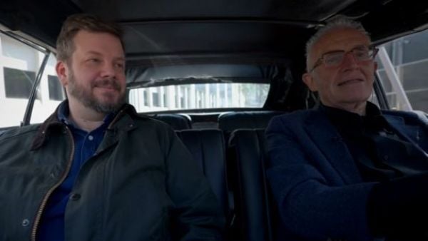 Johannes Kaiser junto a Pedro Carcuro