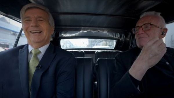 Harold Mayne-Nicholls junto a Pedro Carcuro