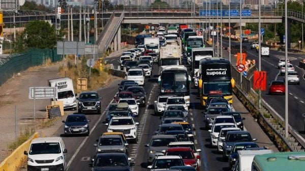 Ruta 68. Horarios mayor flujo en carreteras fiestas patrias.