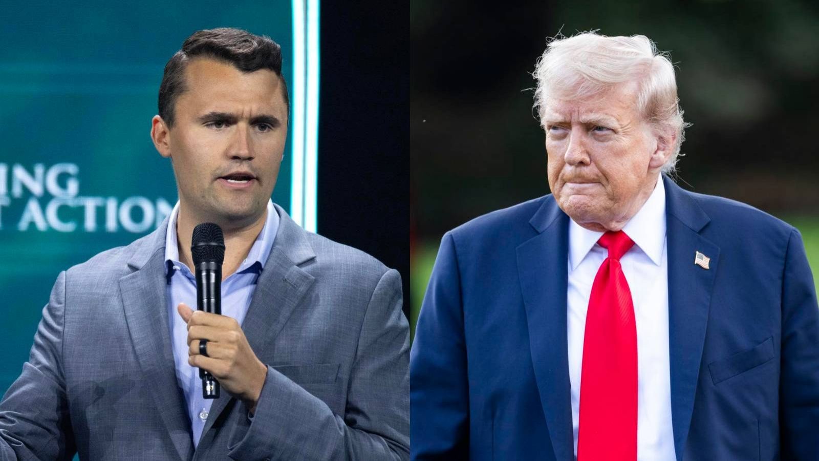 Charlie Kirk y Donald Trump