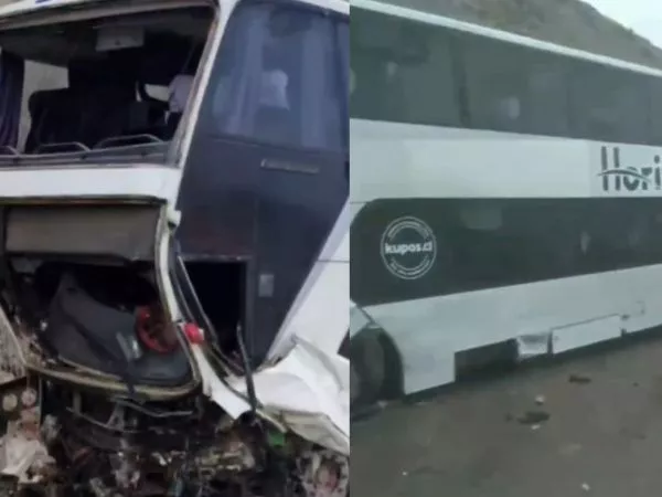 Accidente bus de pasajeros en Camarones