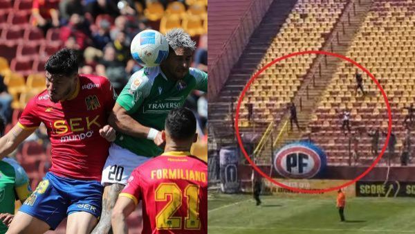 Estadio Santa Laura-Universidad SEK, incidentes en las tribunas tras el clásico de colonias entre Unión Española y Audax Italiano