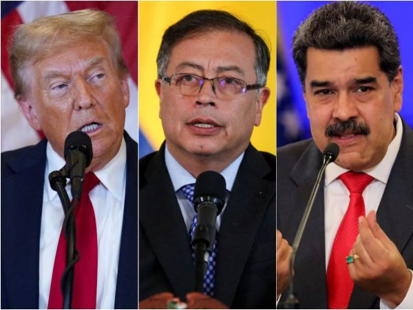 Donald Trump y los presidentes de Colombia, Venezuela y Bolivia
