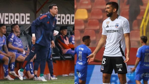 Toselli encarando a Amor tras rabona de Maximiliano Guerrero en la Supercopa