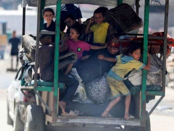 Niños en la franja de Gaza