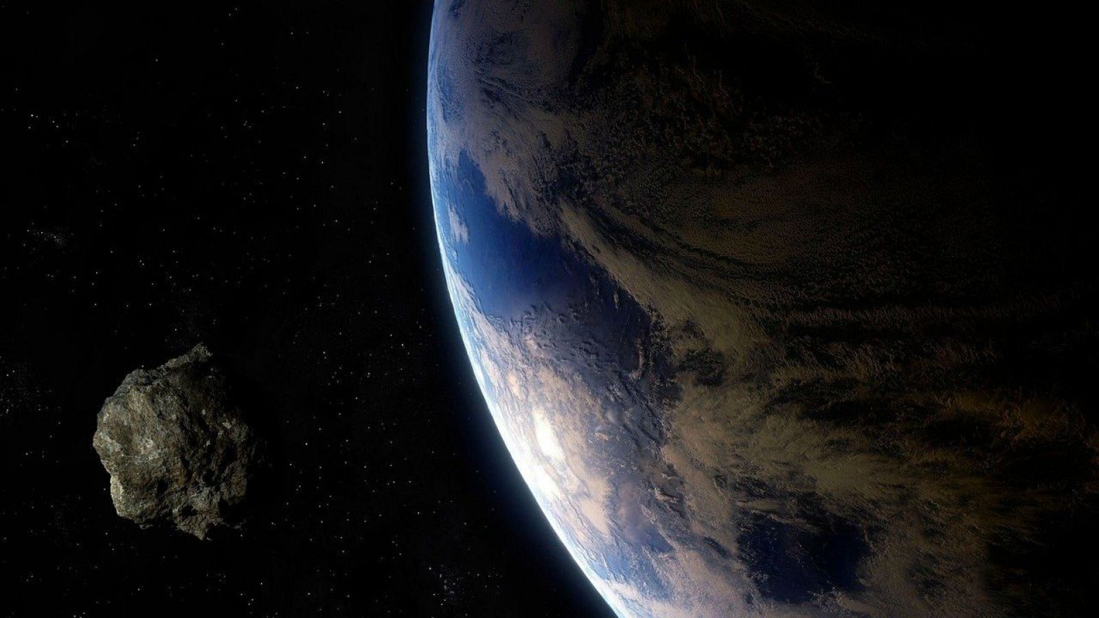 Representación de un asteroide