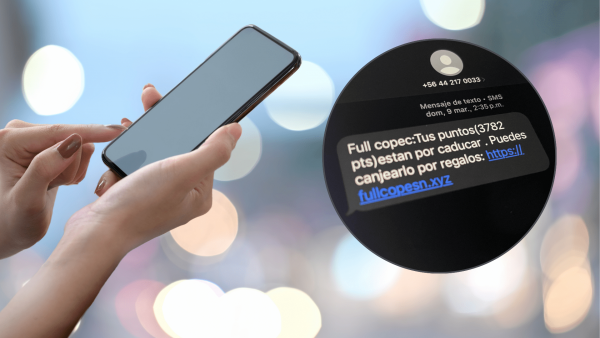 Estafas por mensajes falsos