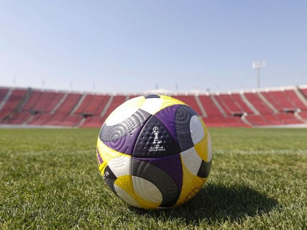 Selección Chilena Sub 20 disputando un amistoso previo al Mundial sub 20