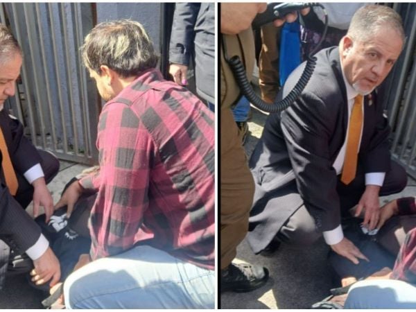 Diputado Arroyo detiene sujeto en Concepción