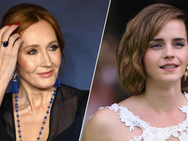 J. K. Rwoling y Emma Watson