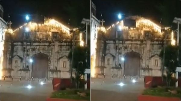 La imagen del derrumbe en Filipinas por el terremoto