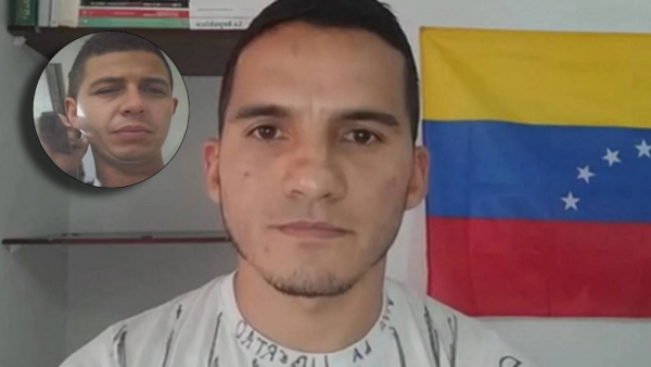 Ex militar Ronald Ojeda y en un costado el detenido apodado 