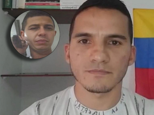 Ex militar Ronald Ojeda y en un costado el detenido apodado 