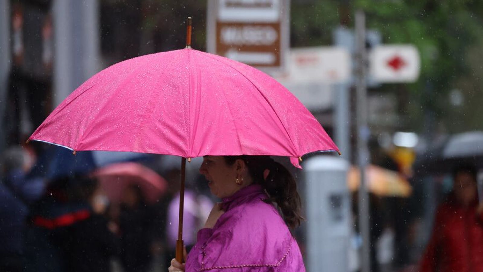 Lluvia en Santiago