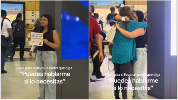 Intervención de prevención al suicidio en Metro de Santiago