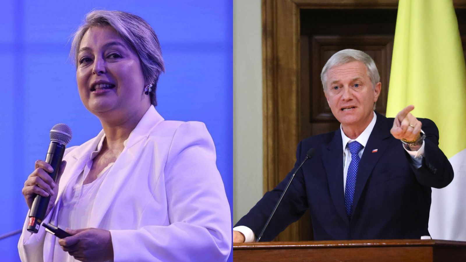 Jeannette Jara y José Antonio Kast