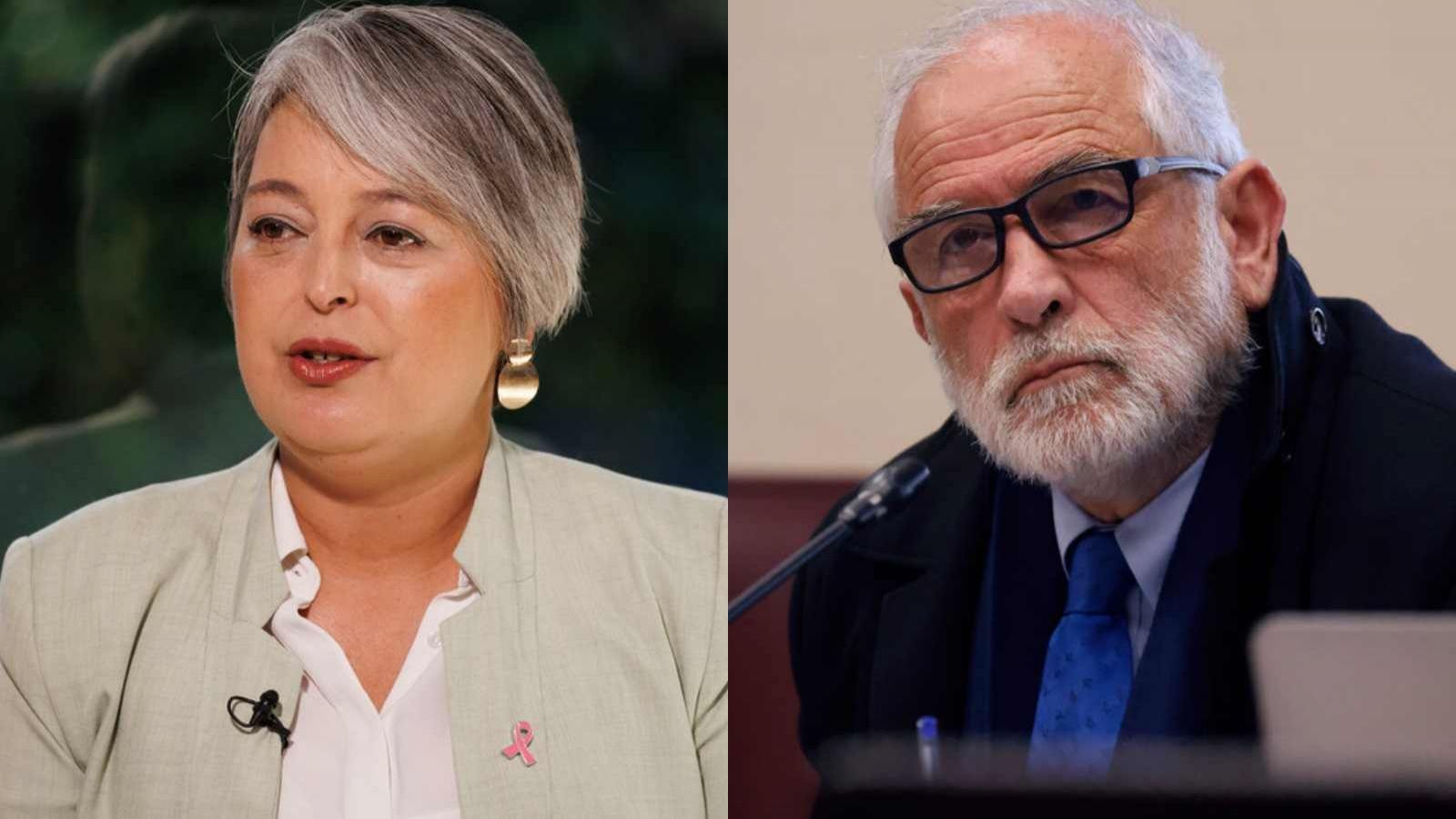 Jeannette Jara y Carlos Montes