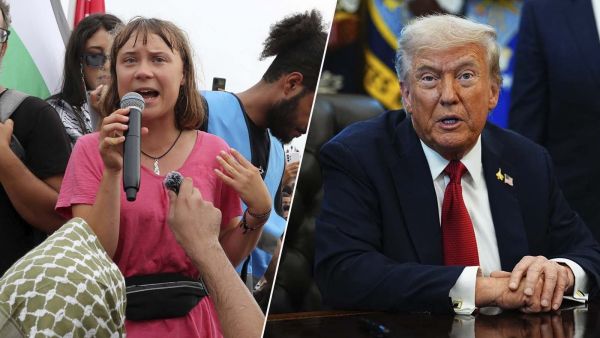 Greta Thunberg y Donald Trump