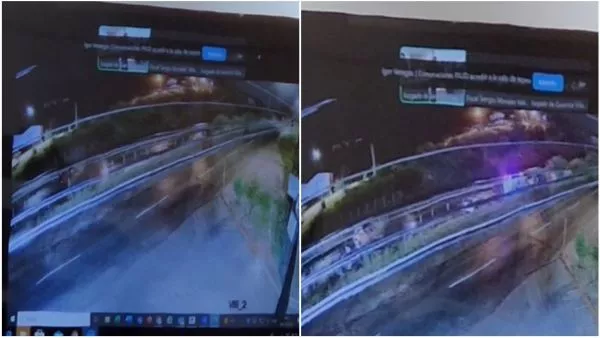 video previo de accidente en Troncal Sur