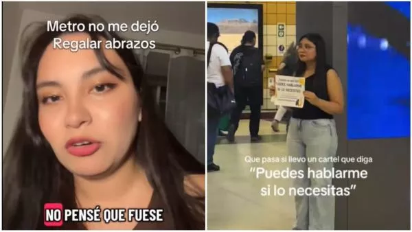 Joven que realizó intervención en Metro de Santiago
