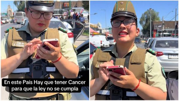 Carabinera respondió a extranjero que la increpó en fiscalización