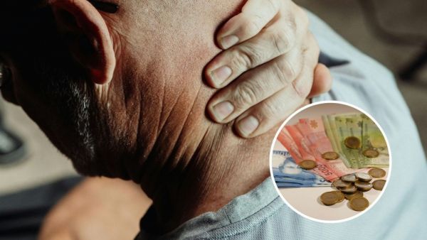 Foto referencial de adulto mayor y dinero.
