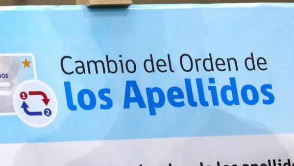 Lanzan ley de cambio de orden de apellidos