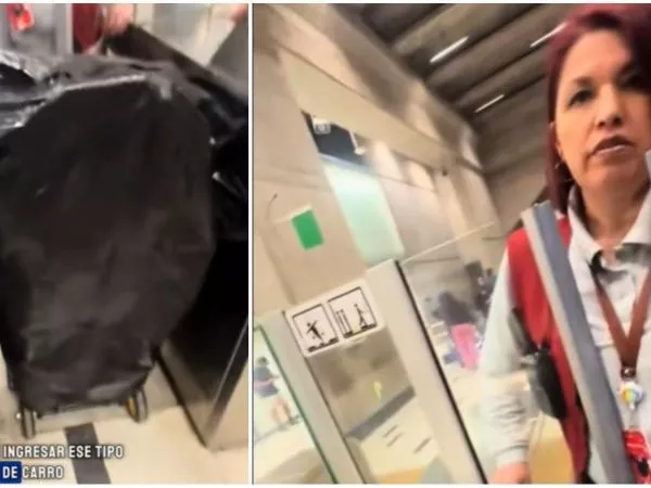 Extranjero increpa a trabajadora de Metro por no dejarlo entrar con supuesto carrito de feria