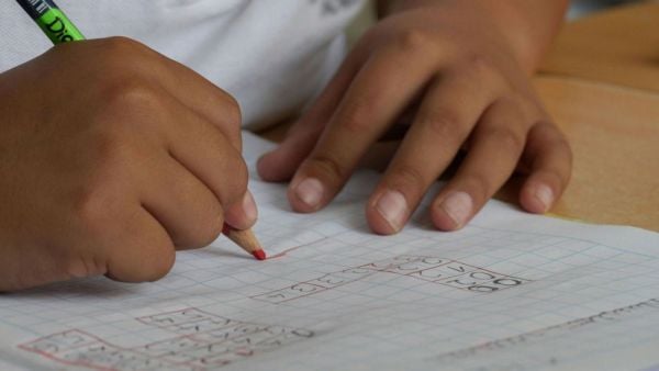 Niño en escuela. Foto referencial.