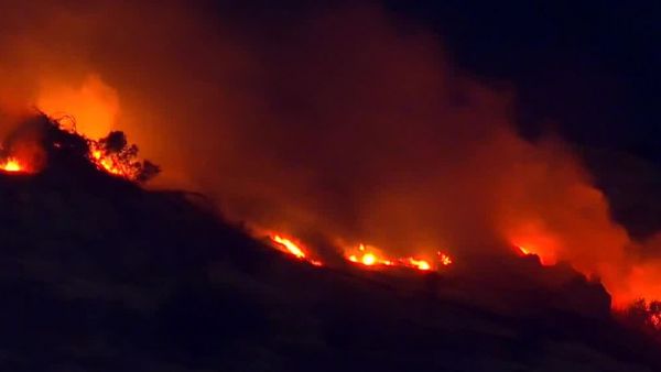 Incendio en cerro Renca