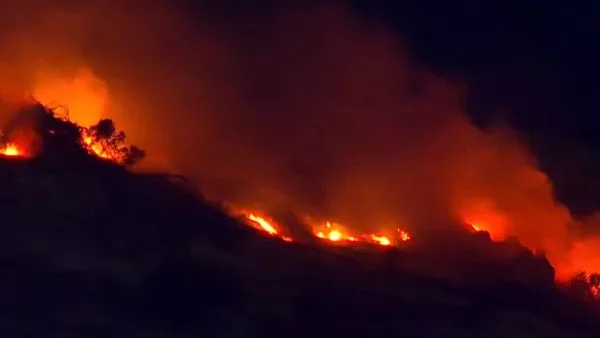 Incendio en cerro Renca