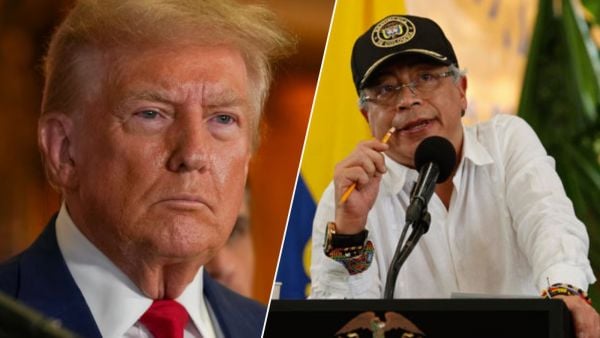 Donald Trump y Gustavo Petro