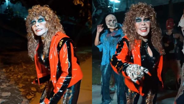 Tigresa del Oriente cantando Thriller