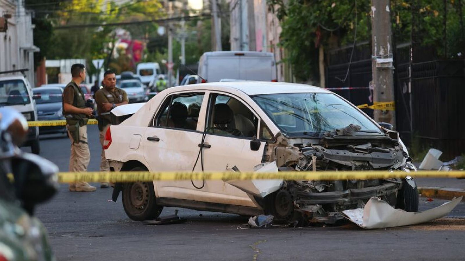 Claudio Gaete Quiroz era el delincuente que conducía el auto que chocó el furgón