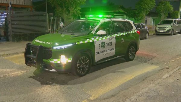 Exterior de la vivienda de las víctimas en la comuna de El Bosque.