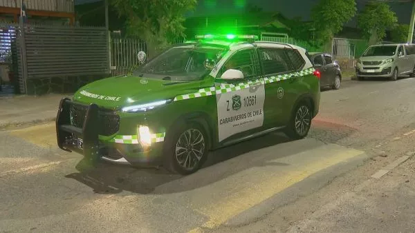 Exterior de la vivienda de las víctimas en la comuna de El Bosque.