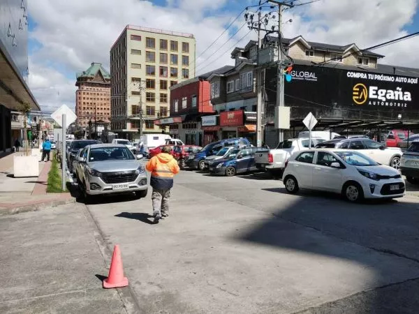 Estacionadores ilegales en Puerto Montt
