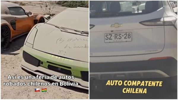 Expo de autos robados en Bolivia