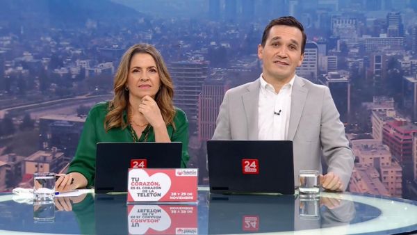 Monserrat Álvarez y Andrés Vial en 24 Horas al Día