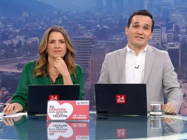 Monserrat Álvarez y Andrés Vial en 24 Horas al Día