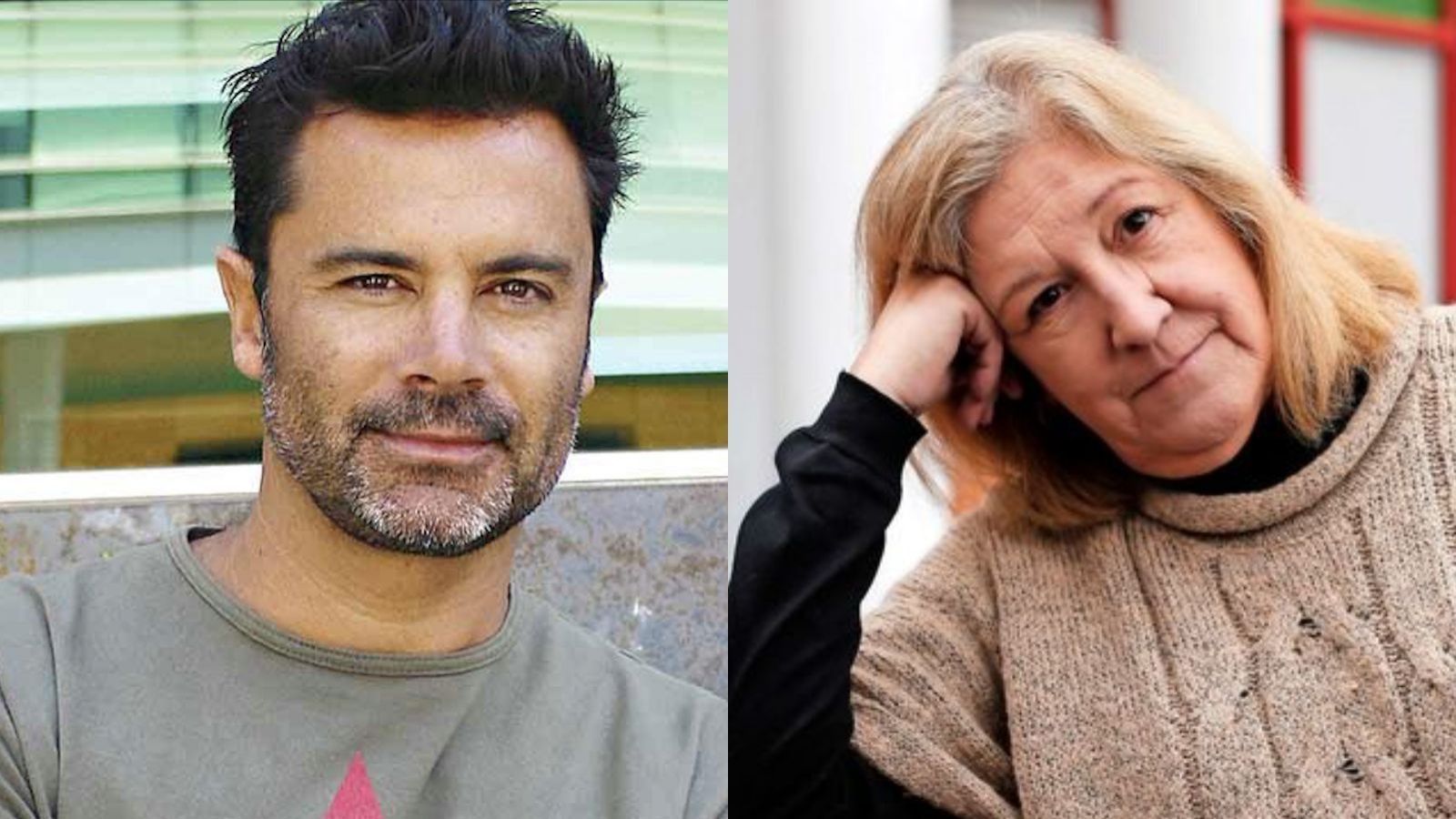 Felipe Camiroaga y Anita Reeves