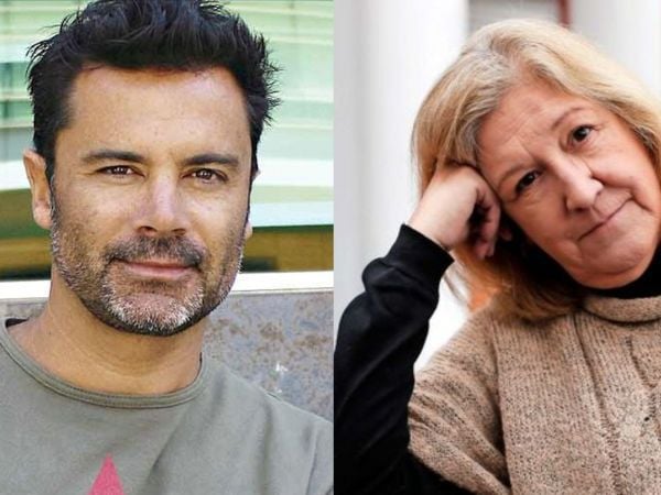 Felipe Camiroaga y Anita Reeves