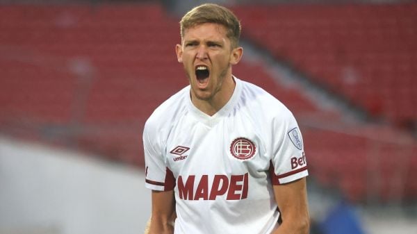 Rodrigo Castillo, autor de un doblete frente a la Universidad de Chile por Copa Sudamericana