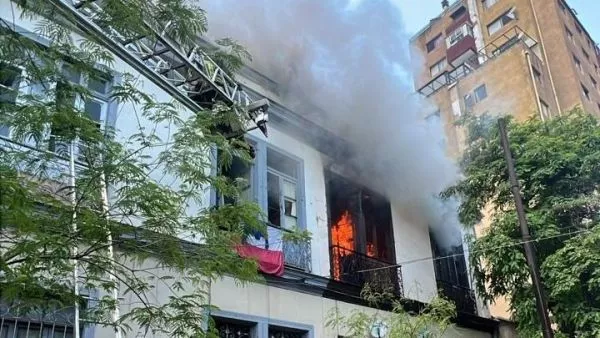 Incendio en Santiago centro