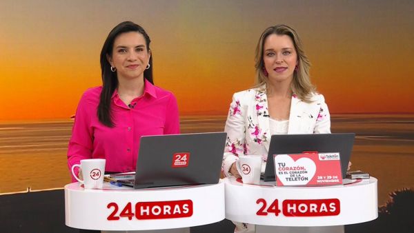 Valentina Reyes y Carla Zunino en 24 Horas Tu Mañana.