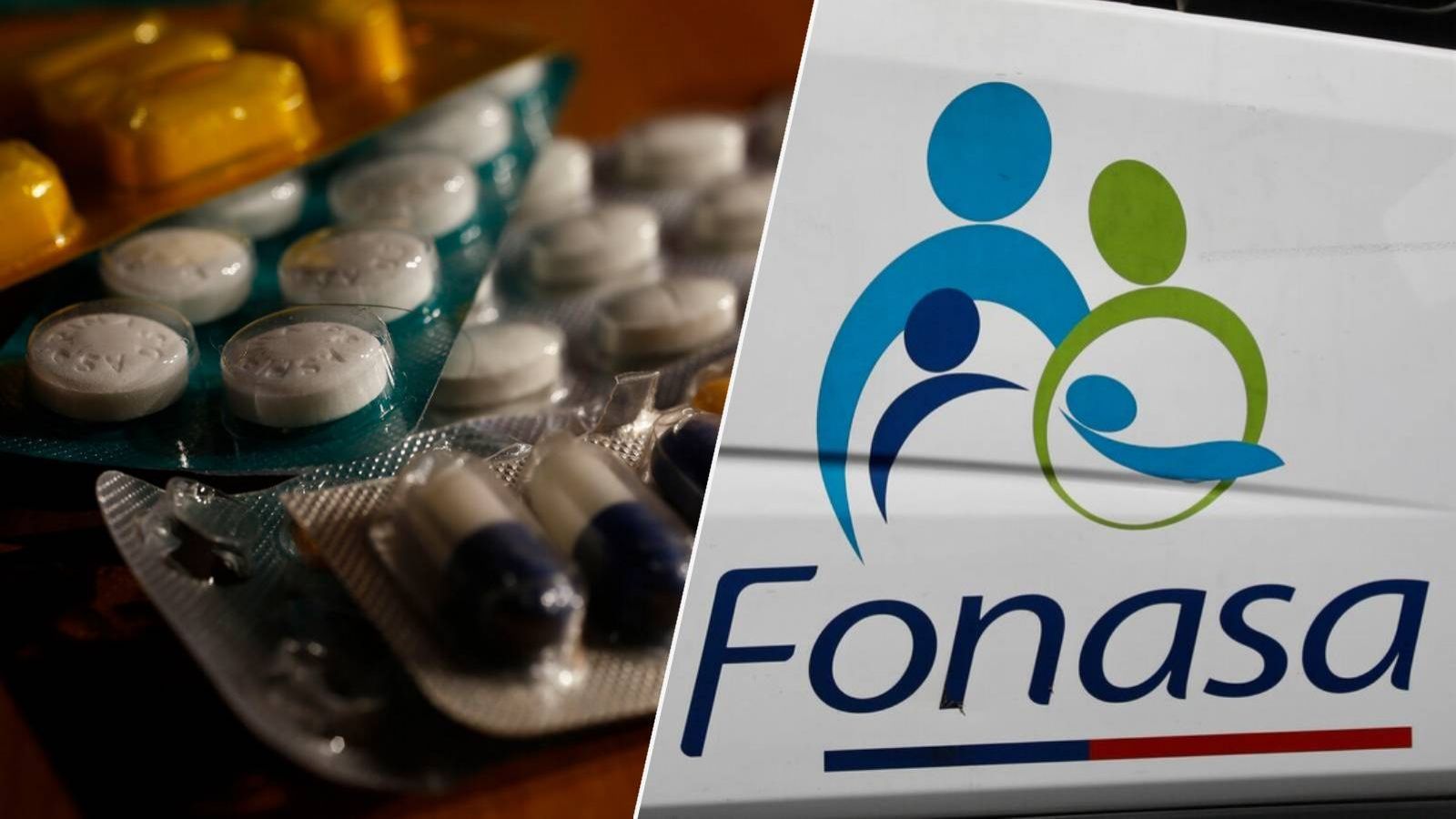 Medicamentos y logo de Fonasa