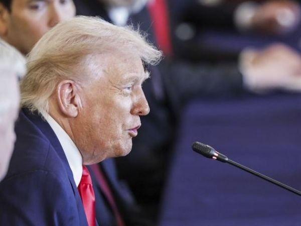 Donald Trump en su visita a Japón