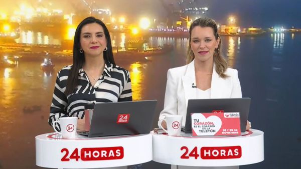 Carla Zunino y Valentina Reyes en 24 Horas Tu Mañana.