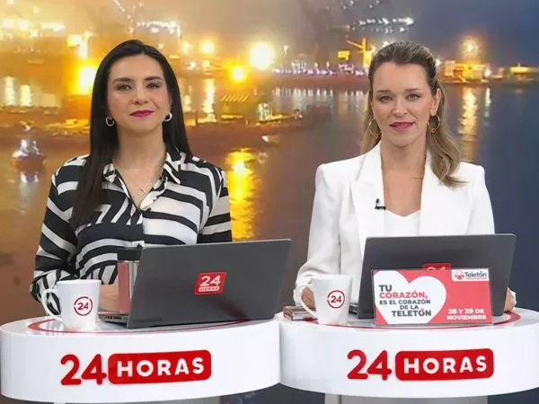 Carla Zunino y Valentina Reyes en 24 Horas Tu Mañana.